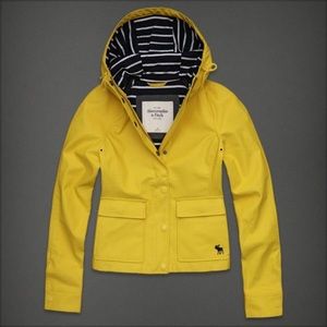 GUC Abercrombie and Fitch Yellow Rain Jacket